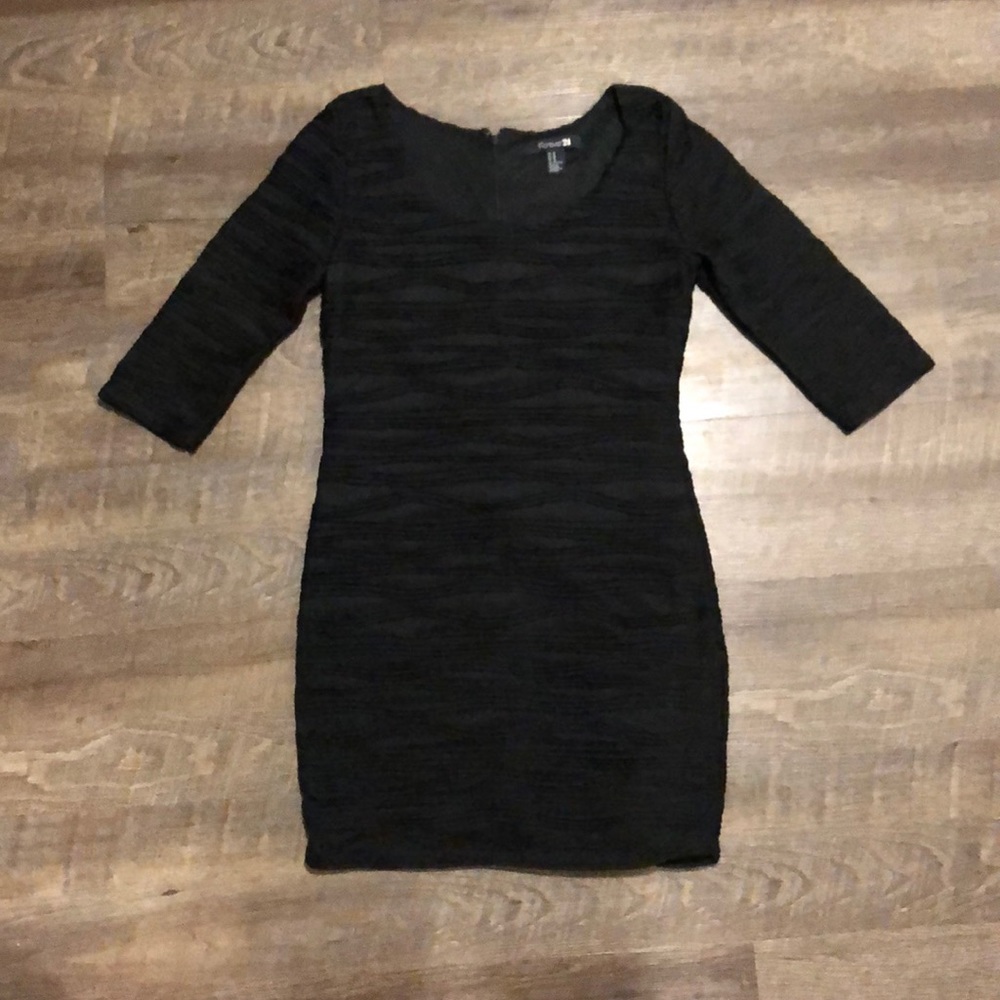 Black mini dress